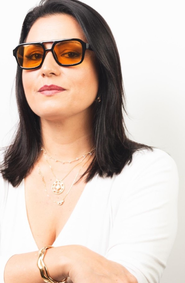 ÓCULOS URBAN AMARELO E PRETO DE ACETATO - Imagem 2